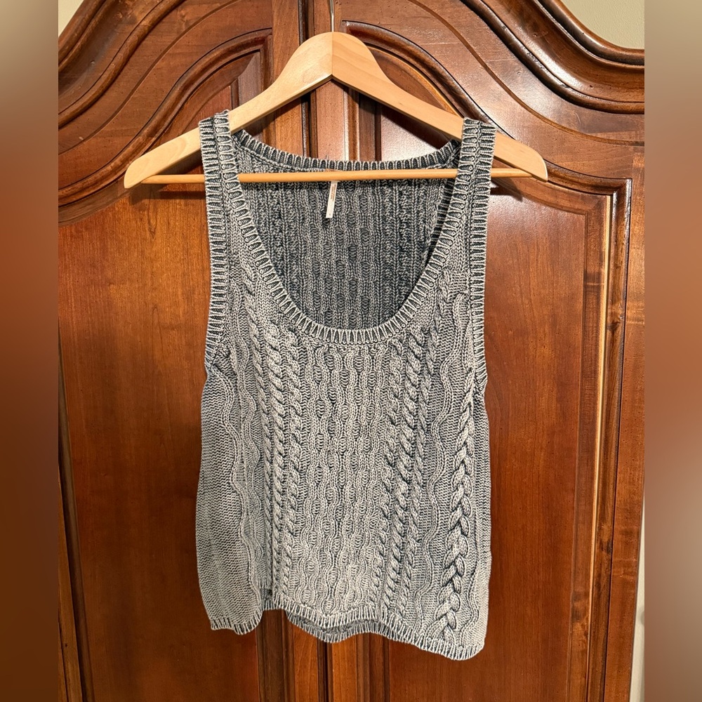 Free people steel grey cardigan-size large